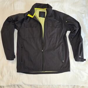 Burton Men's Black Trench Style Jacket-Yangzhou Size Large Excellent Condition